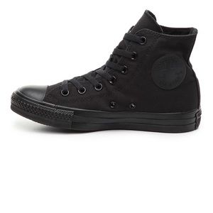 Black high top chuck taylors